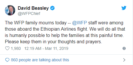 no survivors in ethiopian airlines boeing 737 crash!