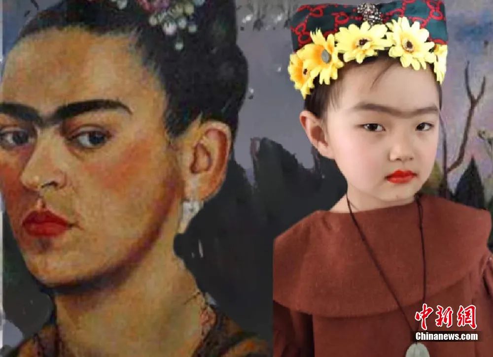 famous paintings come alive? easy, just kids' imitation!