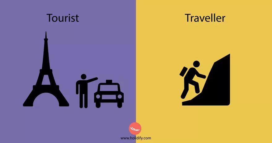 10  differences between tourists & travellers!