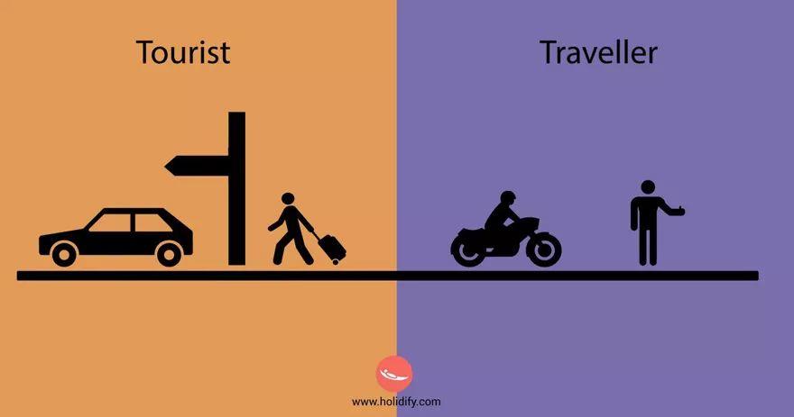 10  differences between tourists & travellers!